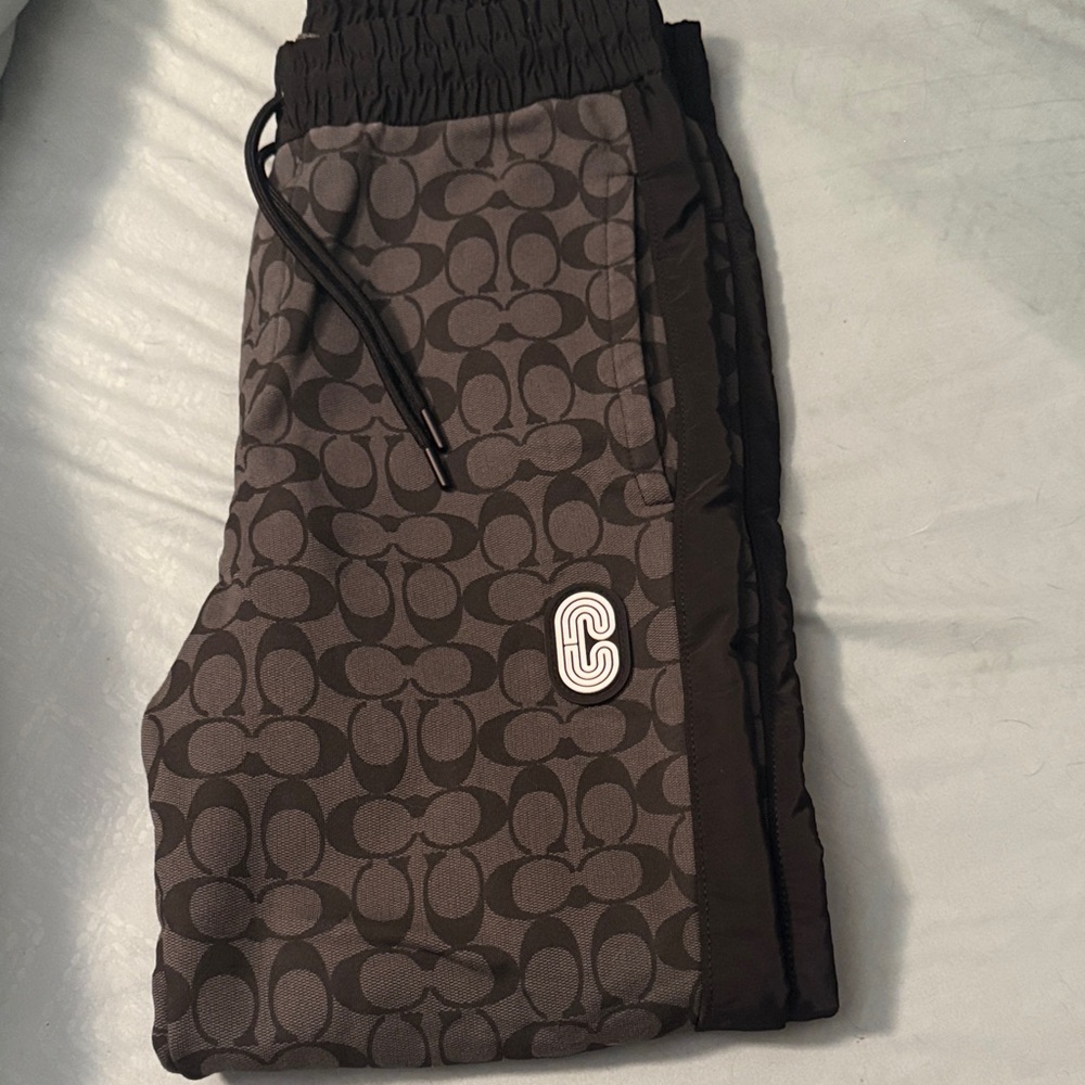 Coach Black Patterned Joggers